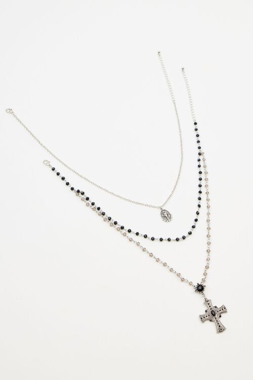 Garage Ensemble De 2 Colliers à Pendentifs Et Rosaires