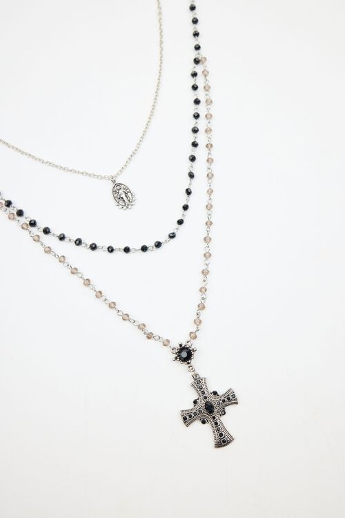 Garage Ensemble De 2 Colliers à Pendentifs Et Rosaires