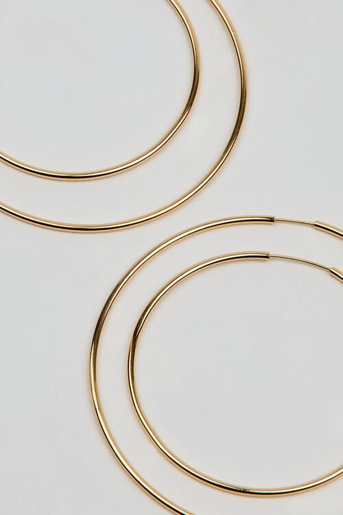 Garage Ensemble De 2 Paires D'anneaux Minces De Base