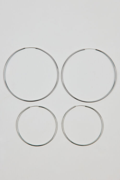 Garage Ensemble De 2 Paires D'anneaux Minces De Base