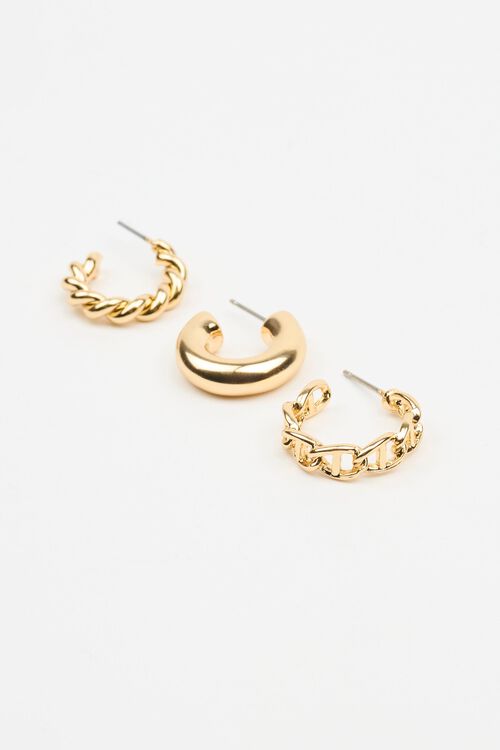 Garage Ensemble De 3 Boucles D’oreilles Avec Torsades Et Chaînes