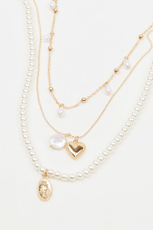 Garage Ensemble De 3 Colliers à Perles Et Breloques