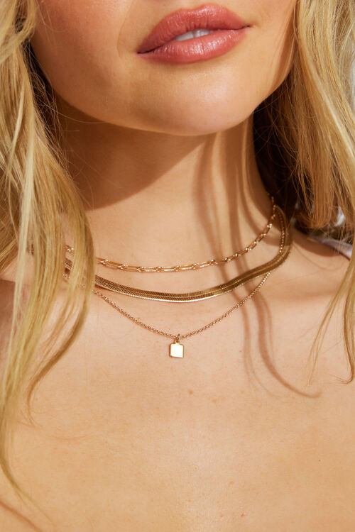 garage Ensemble de 3 colliers classiques à maillons