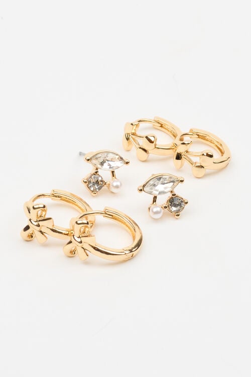 Garage Ensemble De 3 Paires De Boucles D’oreilles à Formes Diverses