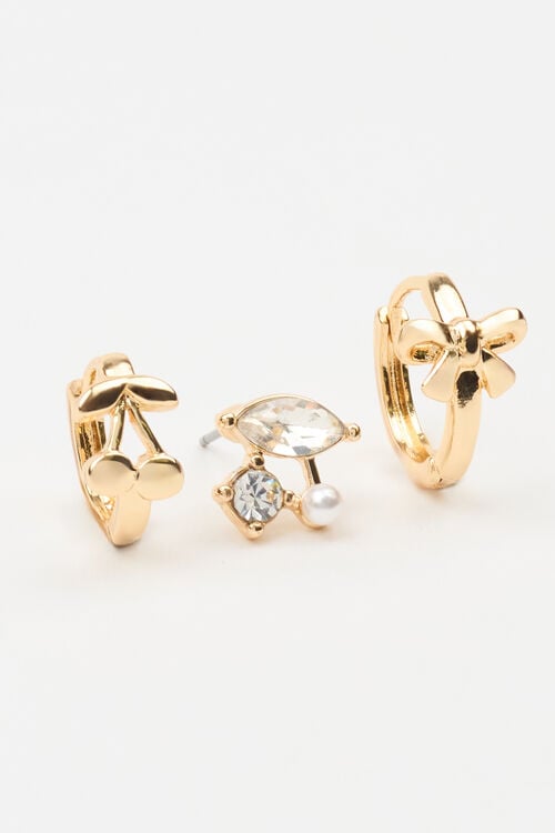 Garage Ensemble De 3 Paires De Boucles D’oreilles à Formes Diverses