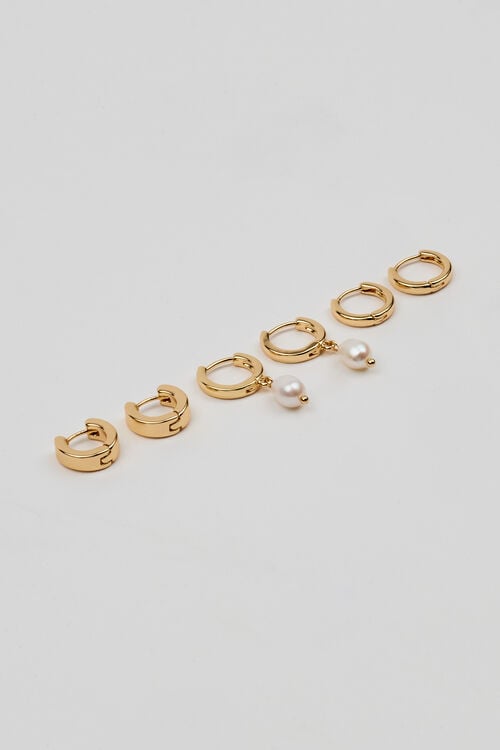 Garage Ensemble De 3 Paires De Boucles D’oreilles à Perle