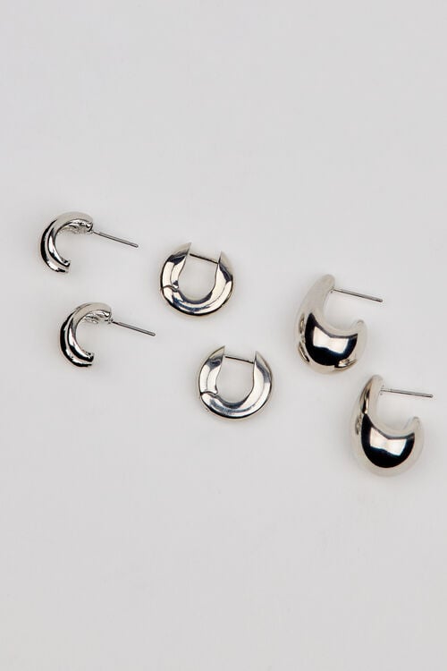 Garage Ensemble De 3 Paires De Boucles D’oreilles Abstraites