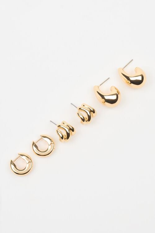 Garage Ensemble De 3 Paires De Boucles D’oreilles Abstraites