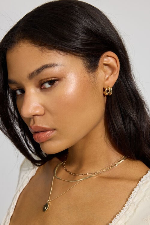 garage Ensemble de 3 paires de boucles d’oreilles abstraites