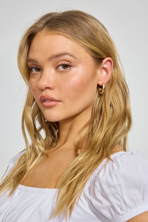 garage Anneaux d’oreilles massifs et lisses