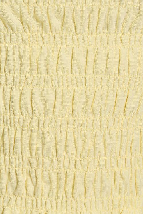 Garage Cami Smockée à Col Bateau En Dentelle