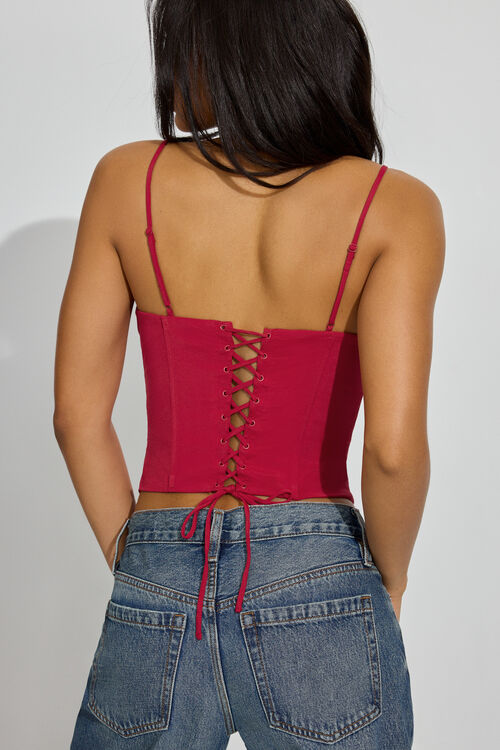 Garage Camisole Bustier à Dos Lacé