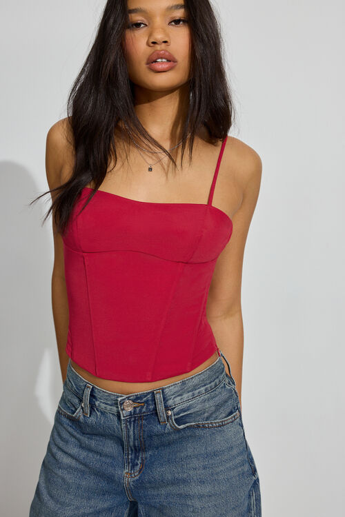 garage Camisole bustier à dos lacé