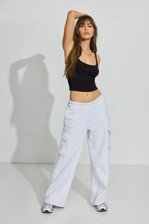 Garage Camisole Côtelée à Col échancré Et Liséré