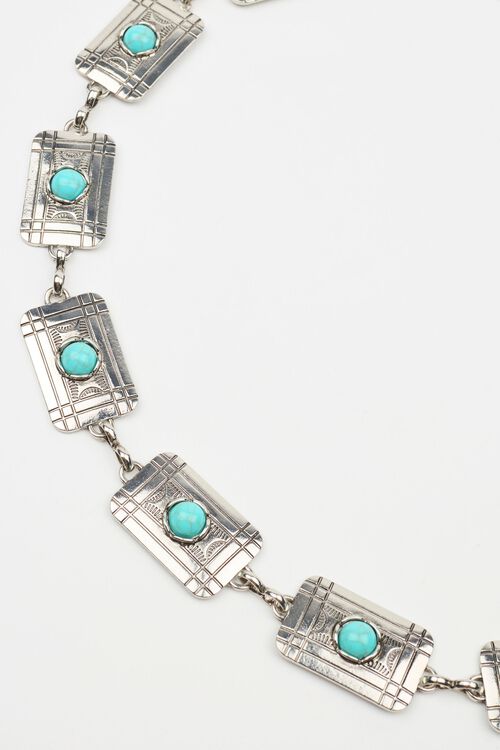 Garage Ceinture Western à Carrés En Métal