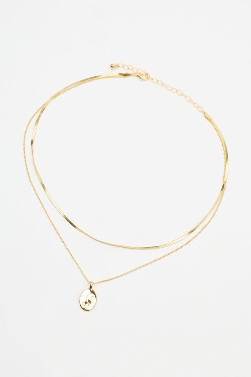 Garage Chaîne Double à Médaillon Classique