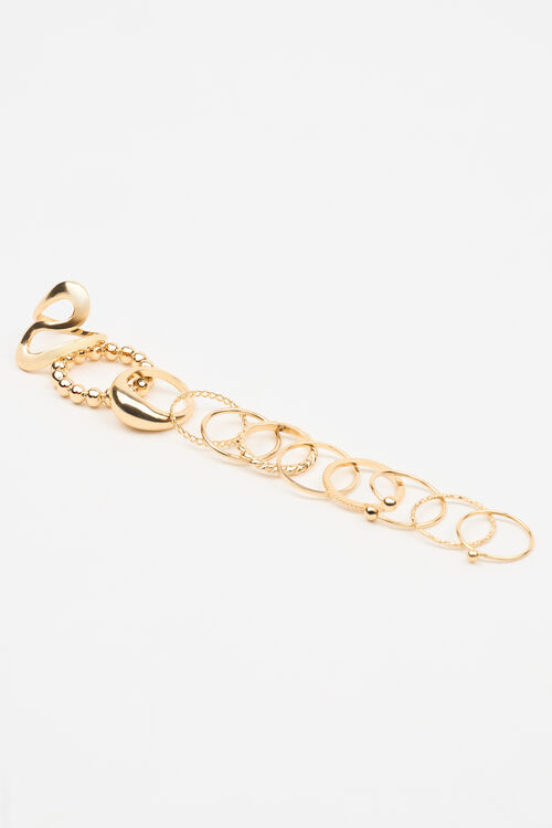 Garage Ensemble De 11 Bagues Abstraites