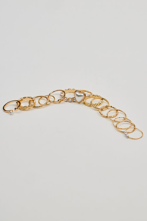 Garage Ensemble De 14 Bagues Délicates Et à Cœur