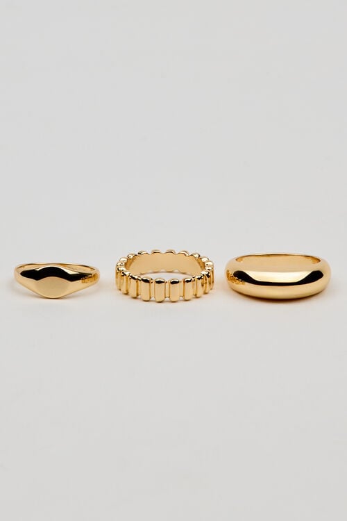 Garage Ensemble De 3 Bagues Chevalières