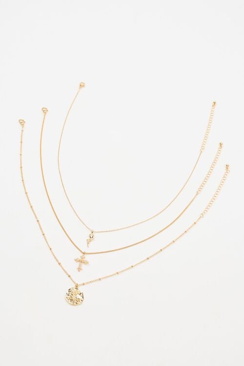 Garage Ensemble De 3 Colliers à Croix Et Rose