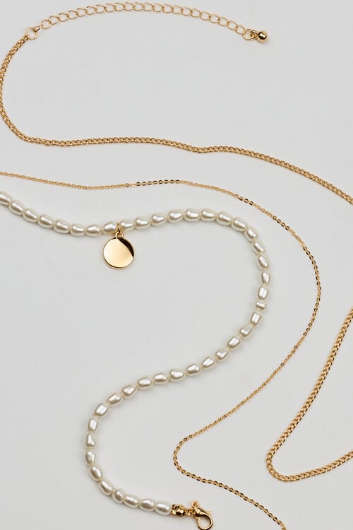 Garage Ensemble De 3 Colliers à Perles Et Chaînes