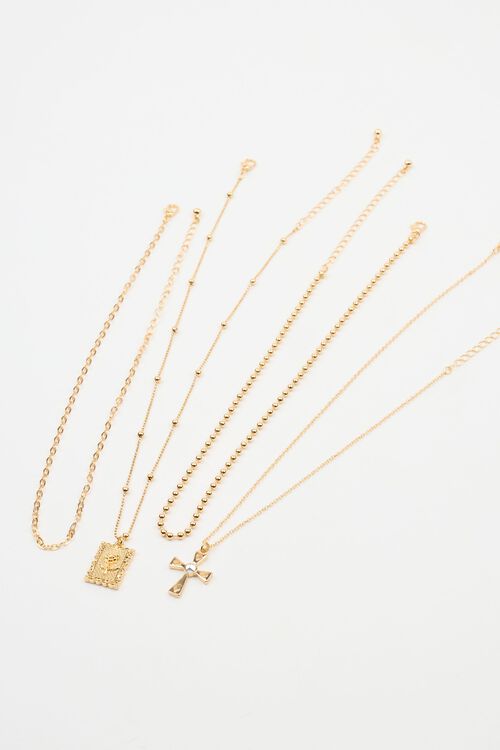 Garage Ensemble De 4 Colliers à Croix Et Rose