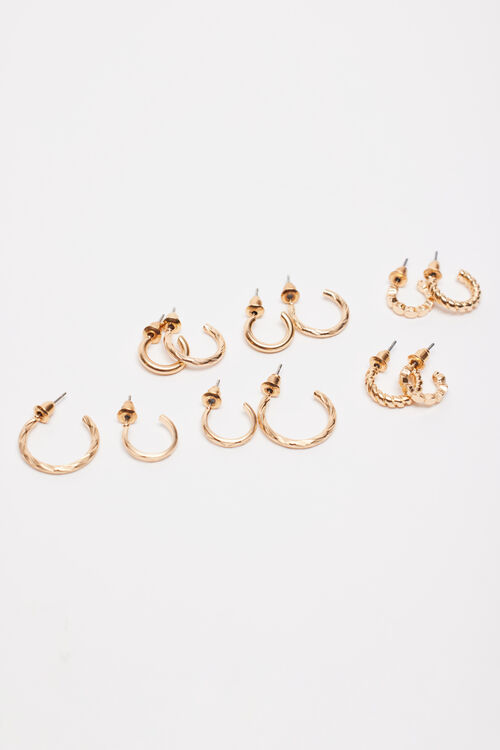 Garage Ensemble De 6 Paires D’anneaux Texturés