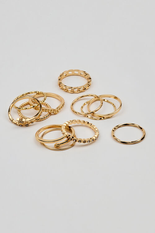 Garage Ensemble De 9 Bagues à Pierres En étoile