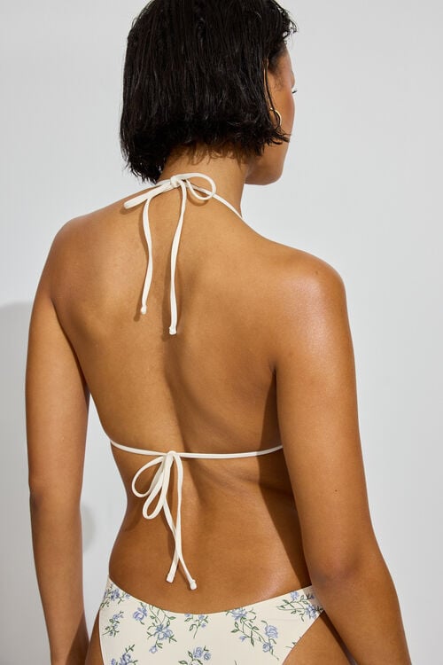 Garage Haut De Bikini Triangle à Volants