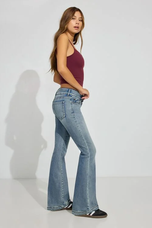 Garage Jean évasé à Taille Basse