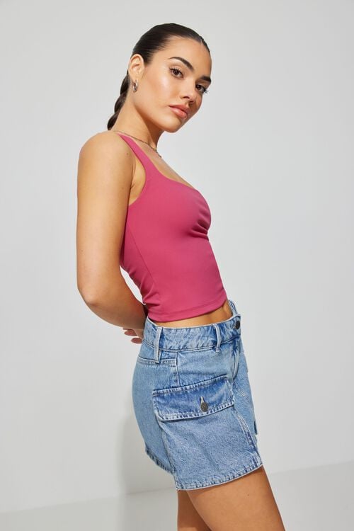 Garage Jupe-short Cargo En Denim