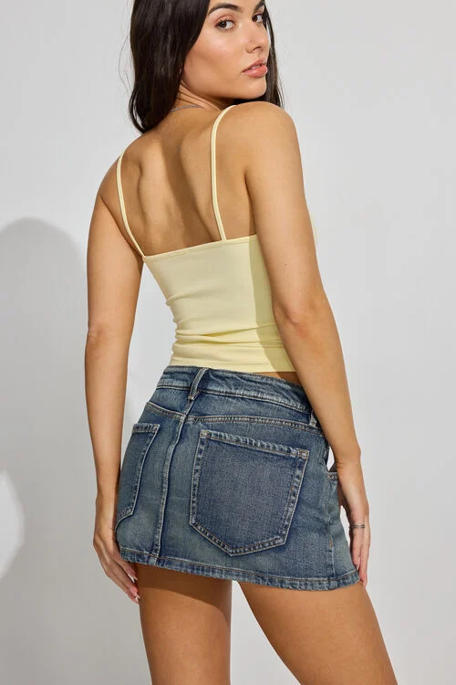 Garage Jupe-short Ultra-courte En Denim