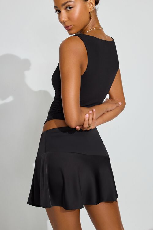 Garage Minijupe-short En Satin Avec Fente