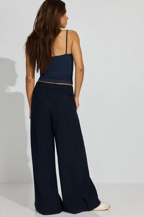 Garage Pantalon Ample En Lin