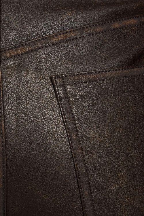 Garage Pantalon Droit En Faux Cuir