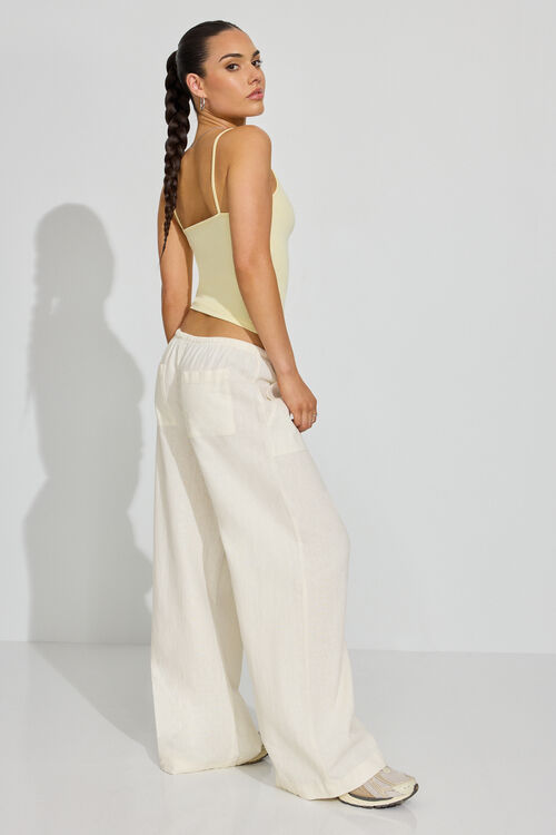 Garage Pantalon En Lin à Enfiler