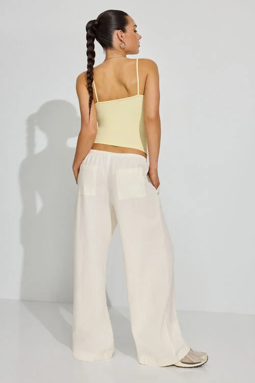 Garage Pantalon En Lin à Enfiler