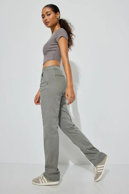 Garage Pantalon Jambe Droite à Taille Basse