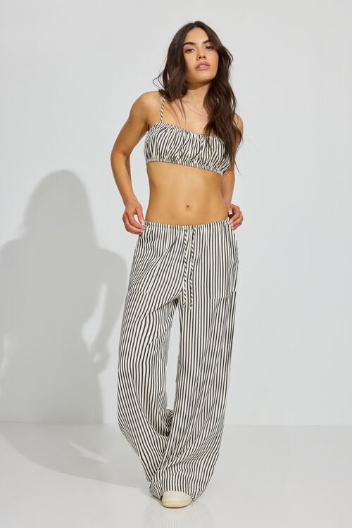 garage Pantalon rayé avec élastique