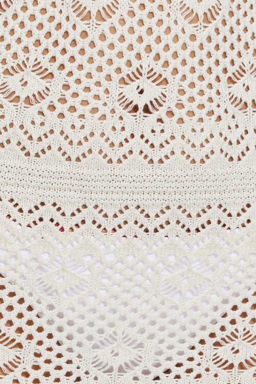 Garage Robe Maxi En Crochet à Bordure Ondulée