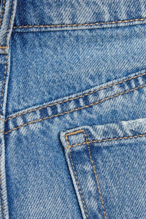 Garage Short En Denim Décontracté à Coupe En A