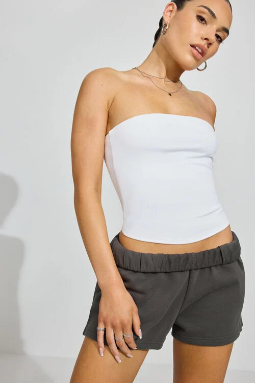 garage Short SoftTerry années 80 à taille haute