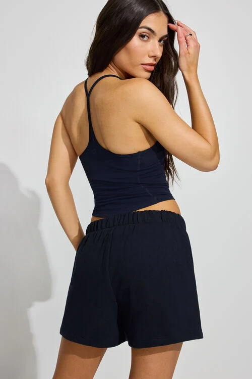 Garage Short SoftTerry Années 80 à Taille Haute