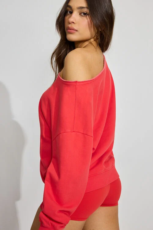 Garage Sweatshirt SoftTerry à épaules Dégagées