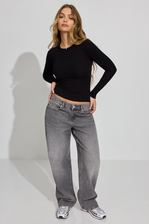 Garage T-shirt Côtelé à Manches Longues Estelle