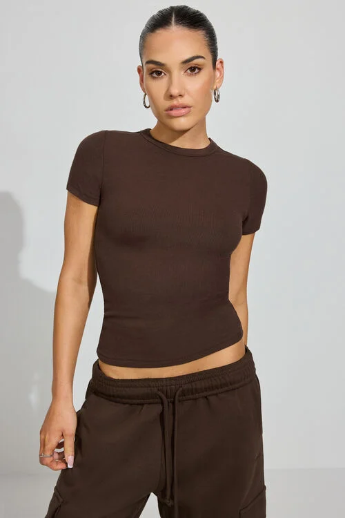 garage T-shirt côtelé Rylee