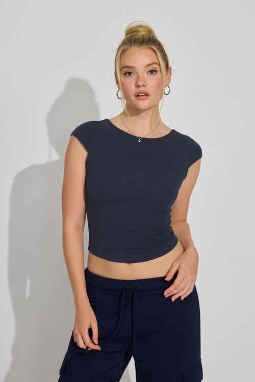 garage T-shirt ouvert à l’arrière Talia