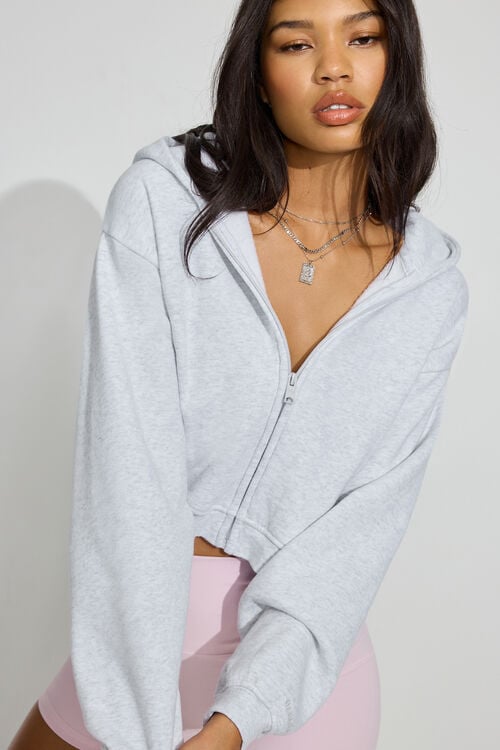 Garage Haut Carré à Capuchon UltraFleece Et à Fermeture éclair Pleine Longueur