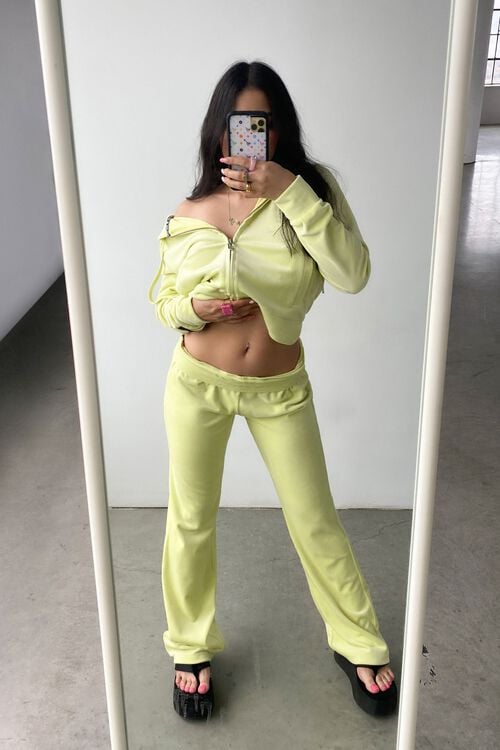 garage Jogging en velours à jambe évasée JUICY COUTURE