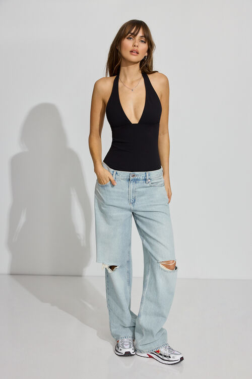 Garage Justaucorps Licou En Tissu Sleek à Col Plongeant